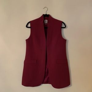 Burgundy Anne Klein Vest